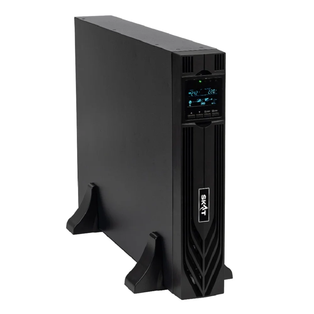 ИБП Бастион SKAT-UPS 3000-RACK-ON-6X9-E P3 {Online, синус, 3000ВА/ 3000 Вт, стойка/ на пол, 1xC19 + 8xC13, встр. АКБ 72В (6x9 Ач),, SNMP/ USB/ RS-232/ EPO, доп блок до 4 шт SKAT BC 72/ 18S3, МПТ} (8773) (8773 SKAT-UPS 3000-RACK-ON-6X9-E P3)