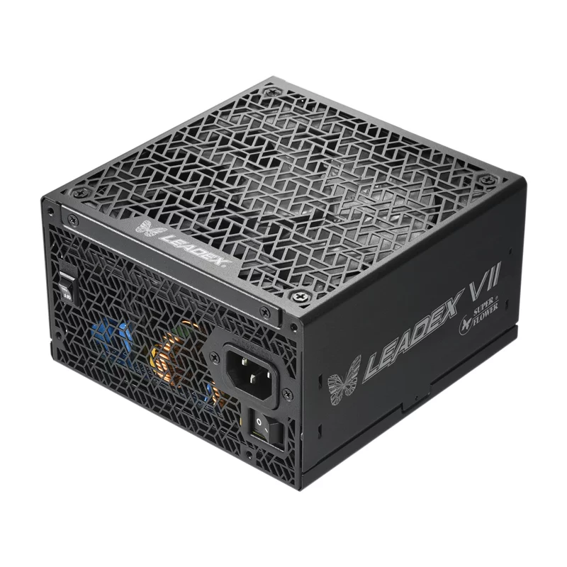 Блок питания 850 Ватт/ Super Flower Power Supply Leadex VII, 850W, ATX 3.0, 140mm, 12xSATA, 3xPCI-E(6+2), 1x12VHPWR, APFC, 80+ GOLD, Full Modular (SF-850F14XG)