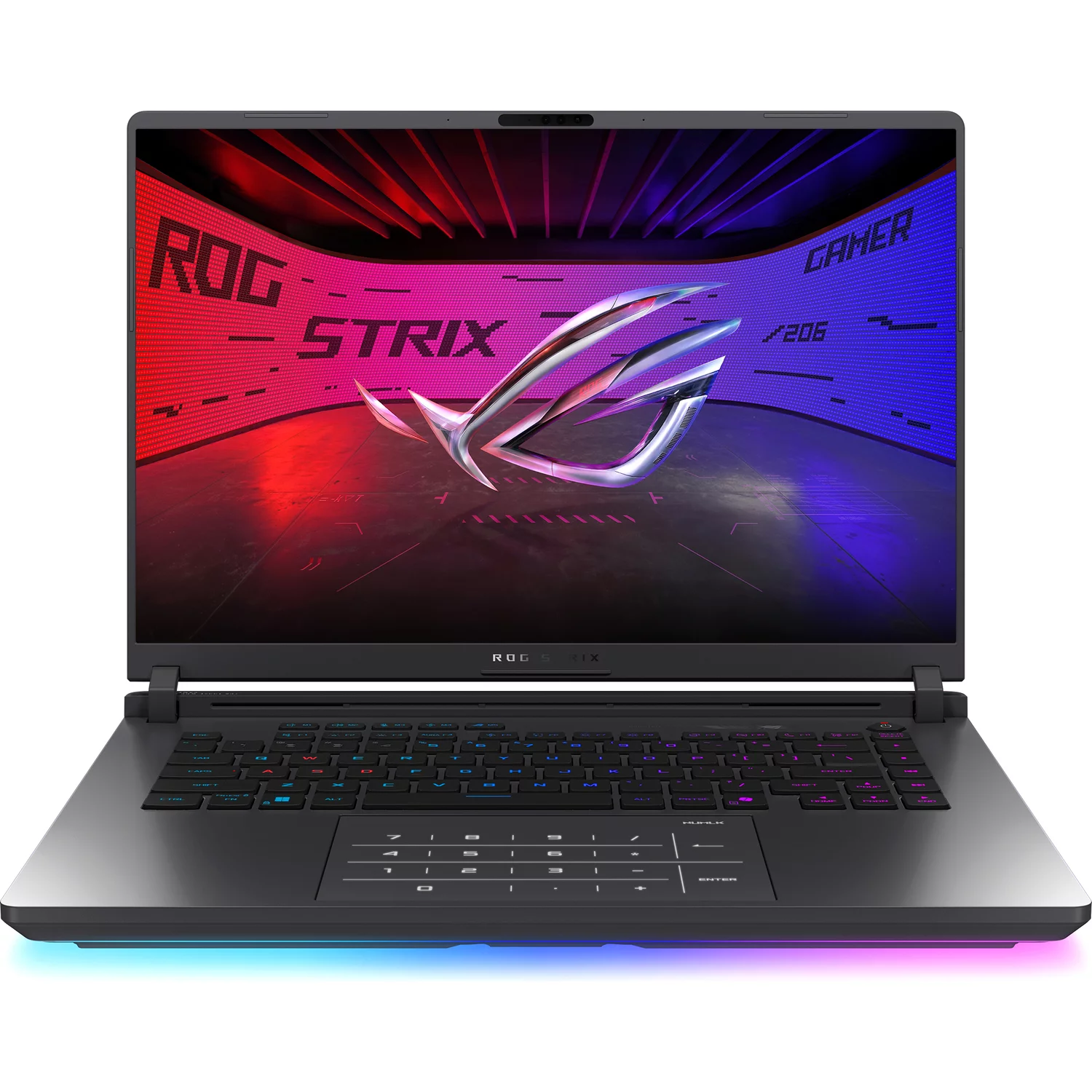 Ноутбук ASUS ROG Strix G16 G615LR-S5132 16"(2560x1600 (матовый, 240Hz) IPS)/ Core Ultra 9 275HX(2.7Ghz)/ 16Gb/ 1Tb SSD/ noDVD/ RTX 5070 Ti 12Gb/ BT/ WiFi/ 90WHr/ 2.65kg/ Eclipse Gray/ DOS (90NR0LR1-M004Y0)