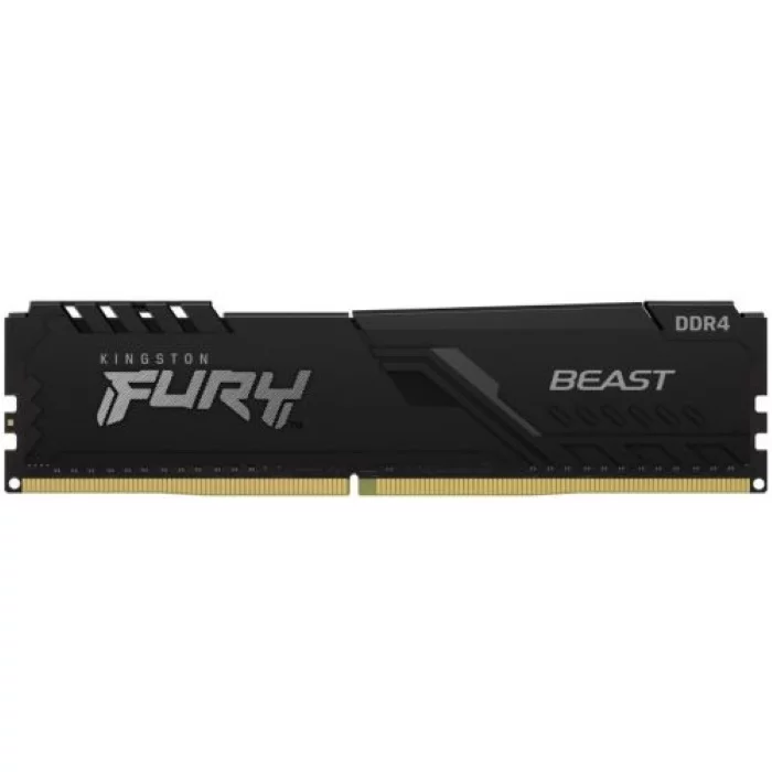 Память оперативная/ Kingston 4GB 2666MT/s DDR4 CL16 DIMM FURY Beast Black (KF426C16BB/4)
