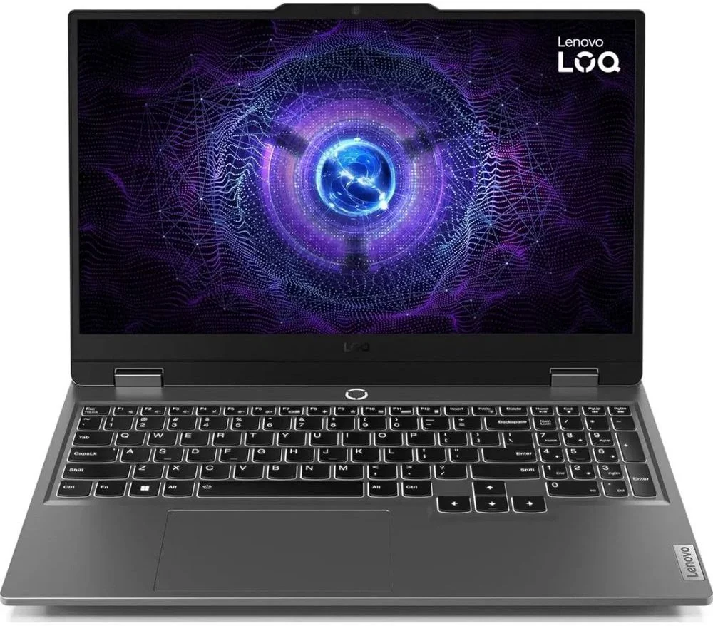 Ноутбук Lenovo LOQ 15IAX9 Core i5 12450HX 12Gb SSD512Gb NVIDIA GeForce RTX 2050 4Gb 15.6" IPS FHD (1920x1080) без ОС grey WiFi BT Cam (_83GS0088PS)