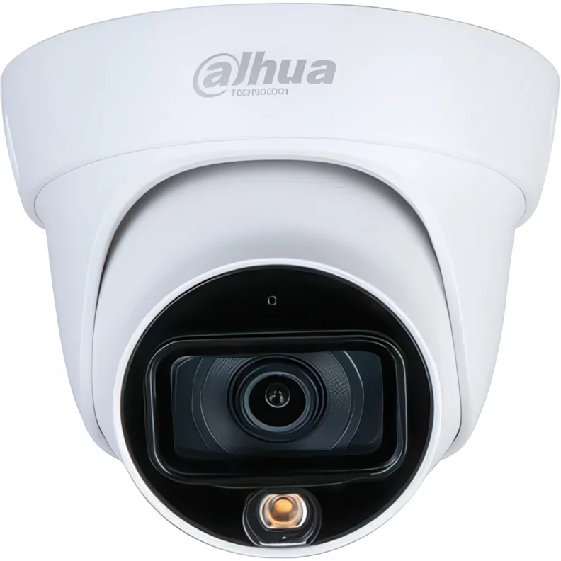Уличная купольная IP-видеокамера Full-color, 2Мп; 1/2.8 CMOS; объектив 3.6мм; чувствительность 0.0017лк@F1.0 сжатие: H.265+ H.265 H.264+ H.264 MJPEG; 2 п? (DH-IPC-HDW1239TP-A-LED-0360B-S5)