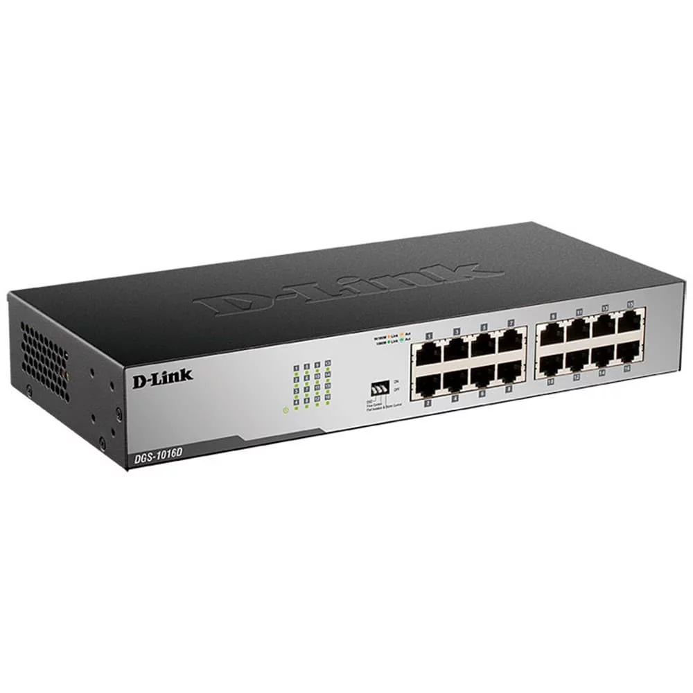 Картинка Коммутатор D-Link DGS-1016D/I2A (DGS-1016D/I2A) 