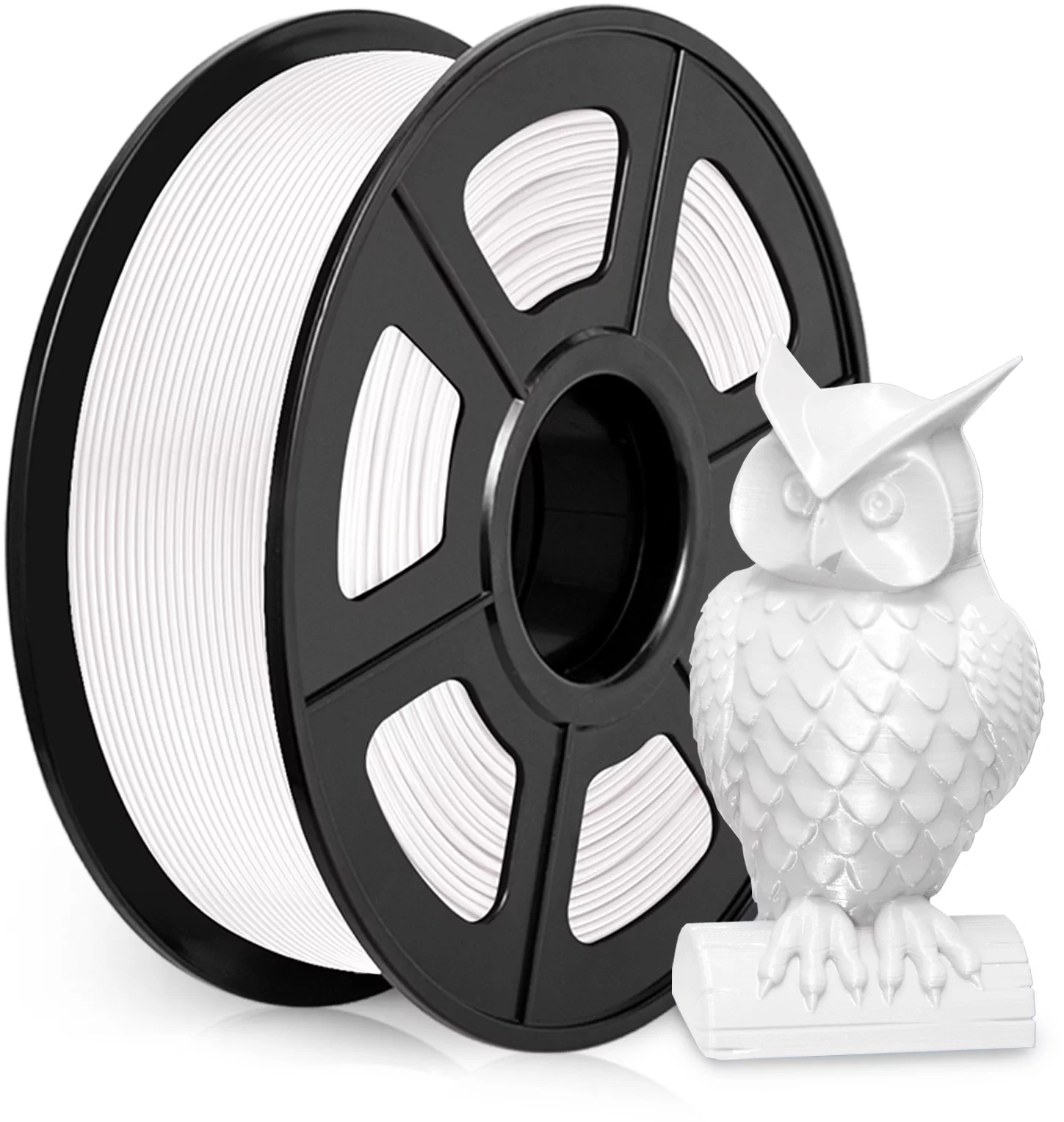 -/ Пластик для принтера 3D Cactus CS-3D-ABS-1KG-WHITE ABS d1.75мм 1кг L386м 1цв.