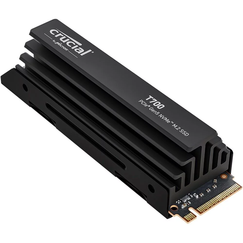 Твердотельный накопитель SSD Crucial T700 2TB PCIe Gen5 NVMe M.2 SSD with heatsink CT2000T700SSD5