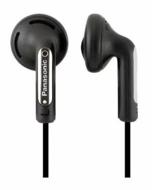 Наушники вкладыши Panasonic RP-HV094GU-K 1.2м черный проводные в ушной раковине