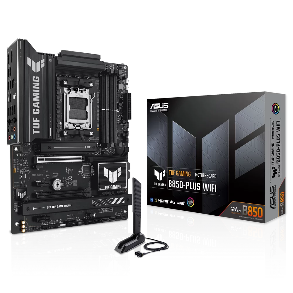 Материнская плата ASUS Bad Pack TUF GAMING B850-PLUS WIFI AM5 ATX 4xDDR5 2xPCIEx16 2xPCIEx1 3xM.2 USB-C DP HDMI 2.5GLAN Wi-Fi 7 bp (90MB1J30-M0EAY0||BP)