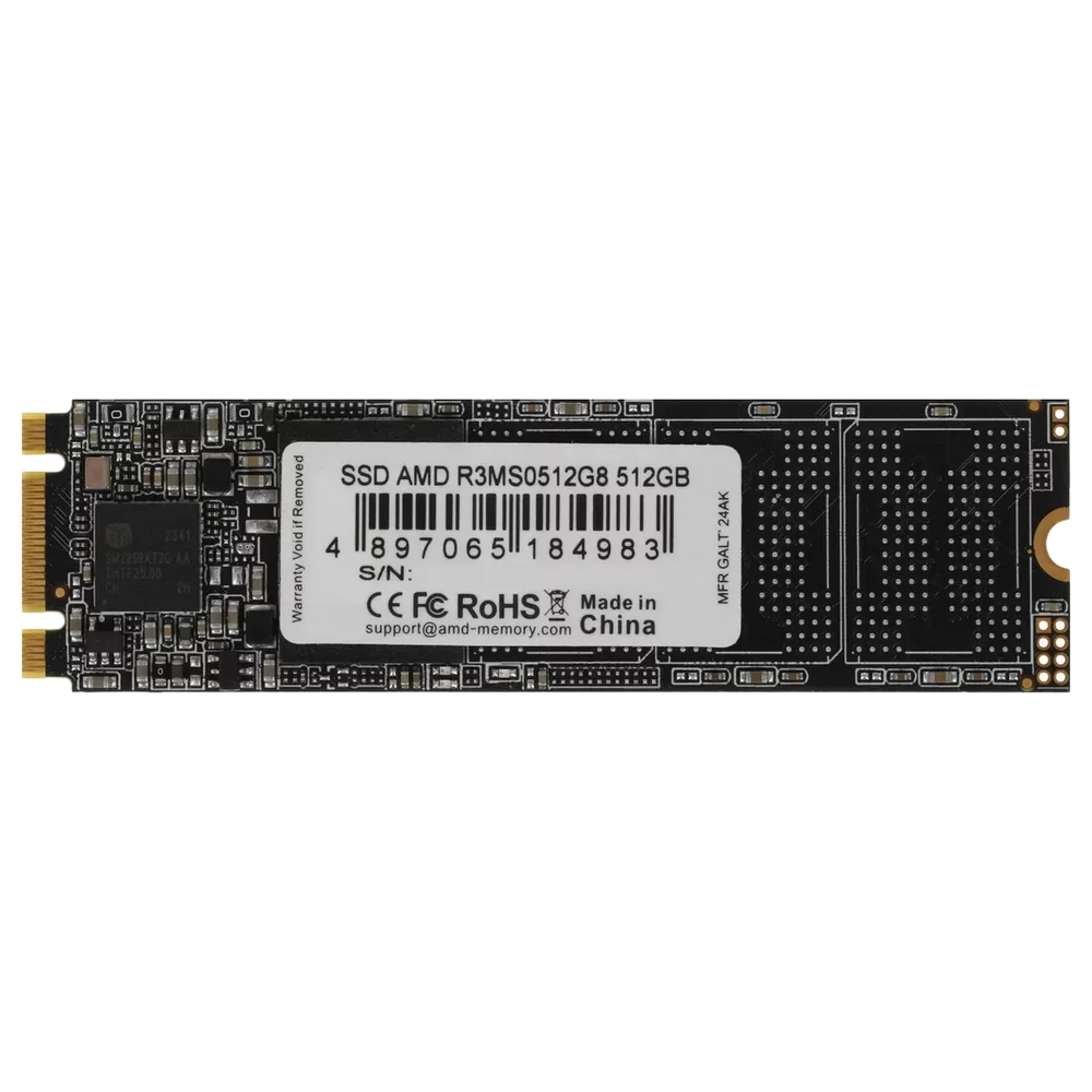 Накопитель SSD AMD SATA 512GB R3MS0512G8 Radeon M.2 2280