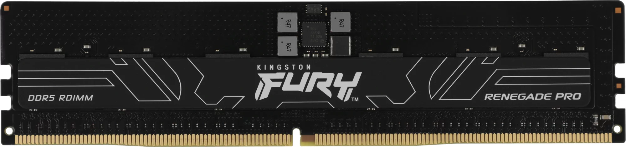 Модуль памяти Kingston 16GB DDR5 5600 FURY Renegade Pro RDIMM Black EXPO ECC Registered DIMM (Single Module) 1RX8 28-34-34 1.35V 288-pin 16Gbit (KF556R28RBE-16)