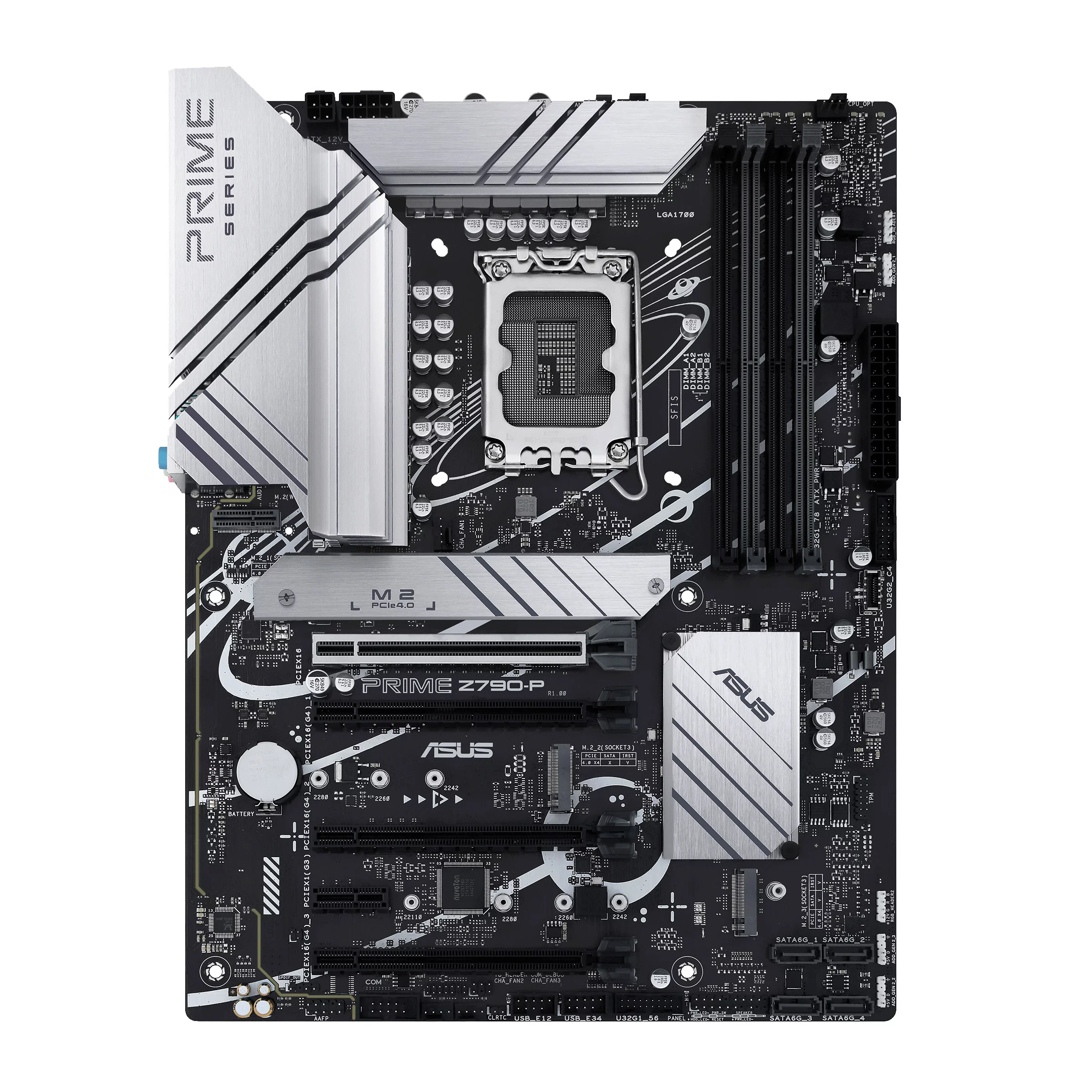 Материнская плата ASUS PRIME Z790-P, LGA1700, Z790, 4*DDR5, 4*SATA, 3*M.2, 3*USB 3.2, 4*USB 2.0, Type-C, 4*PCIx16, 1*PCIx1, HDMI+DP, ATX (90MB1CK0-M1EAY0)