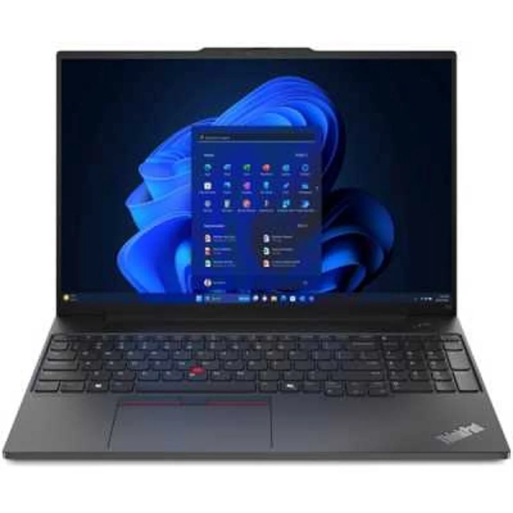 Ноутбук ThinkPad E16 Gen 2 16" WUXGA (1920x1200)IPS 300N, Ryzen 5 7535HS, 16GB DDR5, 512GB SSD M.2, AMD Graphics, WiFi 6+BT, TPM2, FPR, FHD+IR Cam, Kb Ru/ Eng, 47Wh, 65W USB-C, No OS, 1Y, 1.8kg (21M5S0JY00)