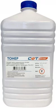 -/ Тонер CE38-Y (CPT) TN-221Y для KONICA MINOLTA Bizhub C227/287 (Japan) Yellow, 467г/бут (CET111071467)