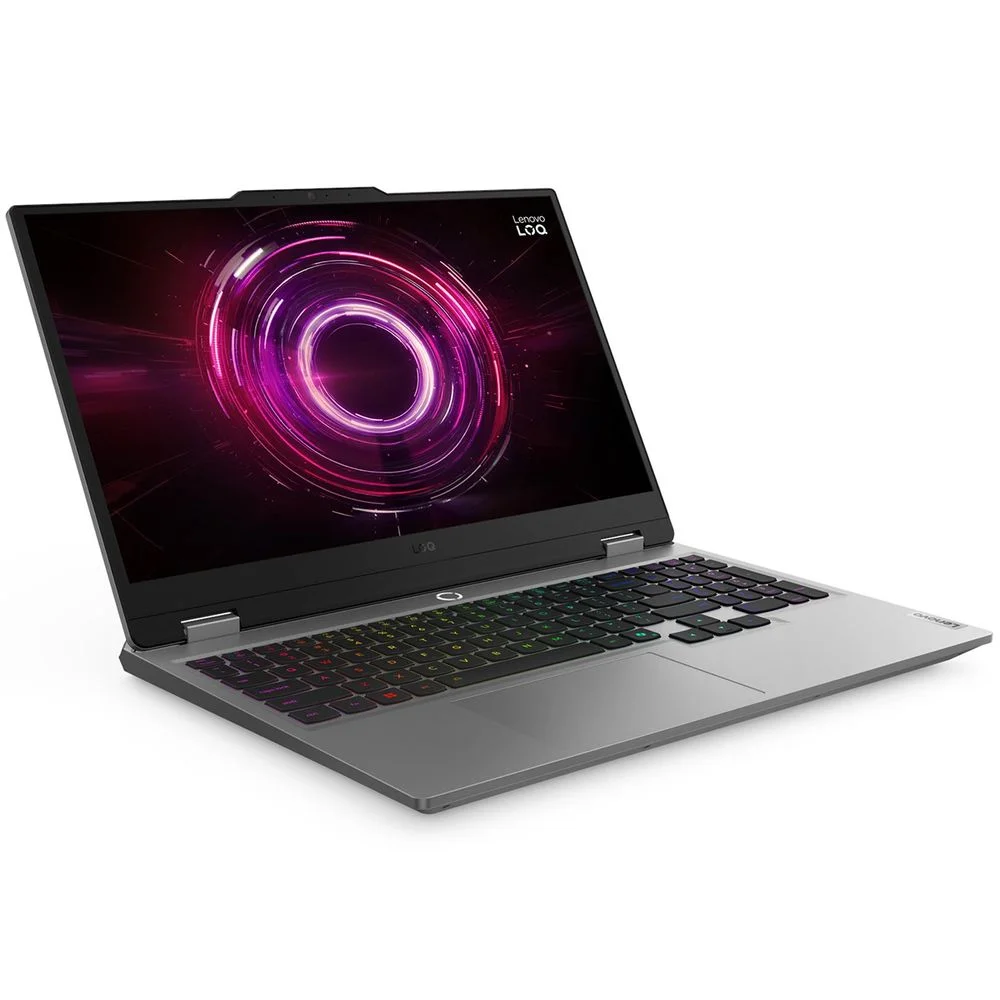 Ноутбук Lenovo LOQ 15AHP10 AMD Ryzen 5 220/ 16Gb (1*16 D5)/ SSD512Gb/ RTX5050 8Gb (100W)/ 15.6"/ IPS/ FHD/ 1920x1080/ 144Hz/ NoOS/ RJ-45/ Luna Grey/ 2.4kg (83JG003DPB)