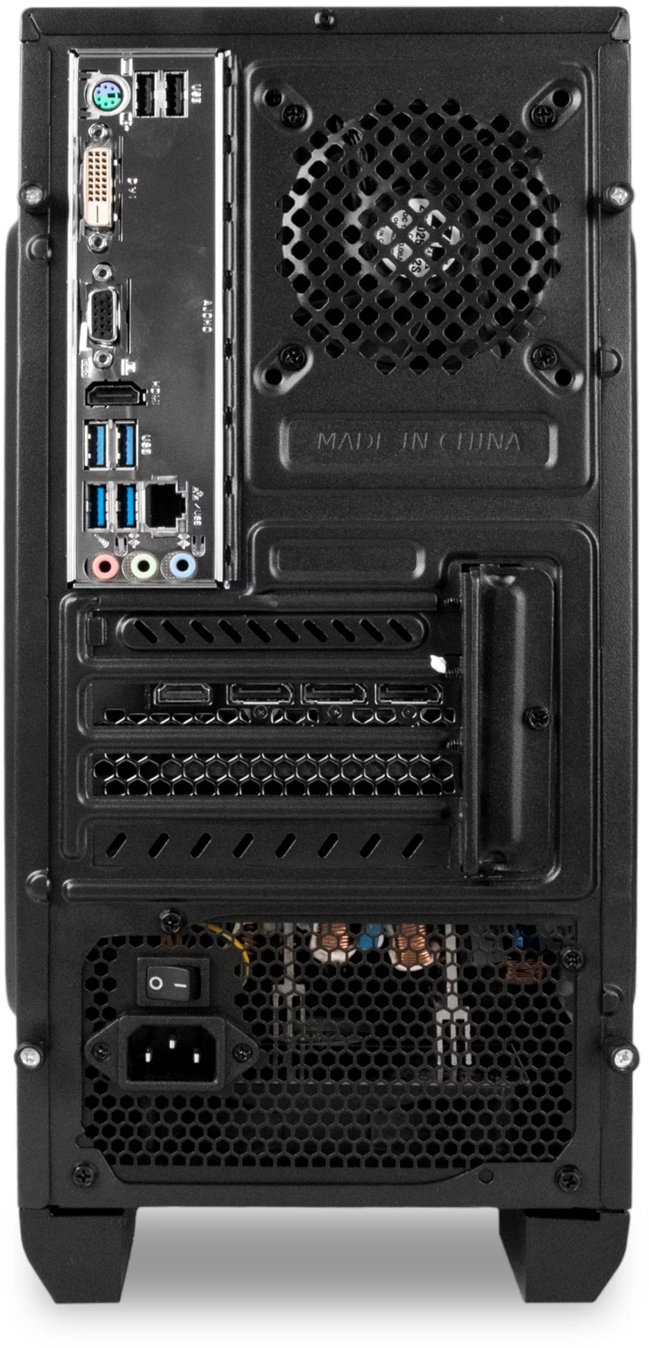 Компьютер IRU Game 310H6GE MT i5 12400F (2.5) 32Gb SSD1Tb RTX3060 12Gb DOS GbitEth 650W черный (2000614)