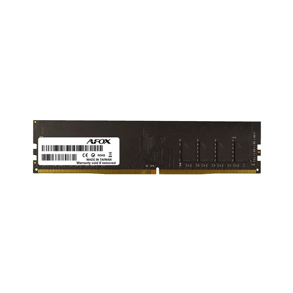 Модуль памяти Afox 4GB DDR4 2666Mhz DIMM Single Channel Package (1x4GB) PC4-21300, 288-Pin, Non-ECC, Un-Buffered, CL 19-19-19-43, 1.2V (AFLD44FK1P / AFLD44FK2P)