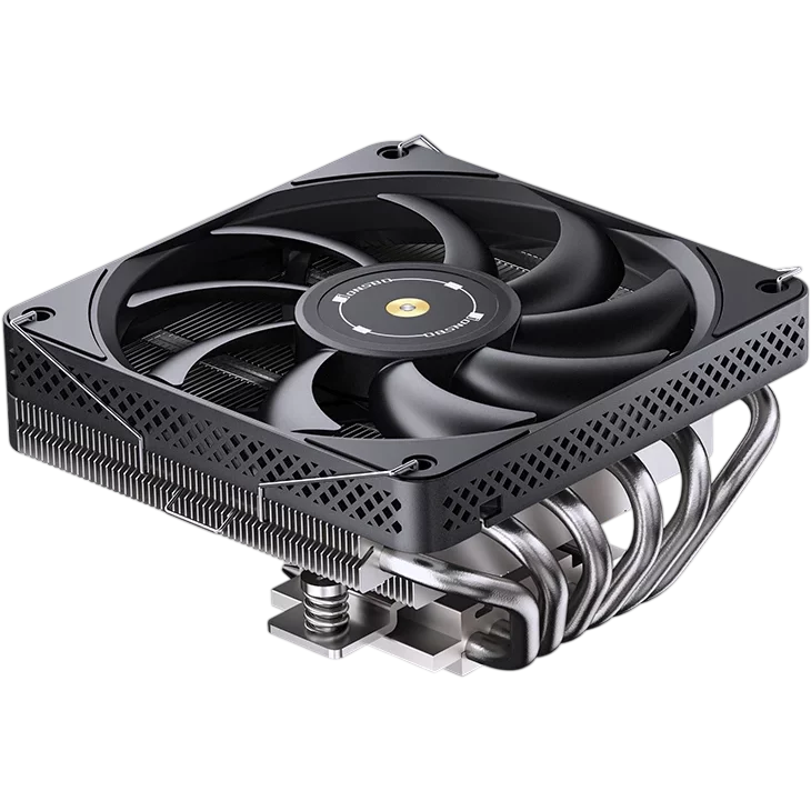 Кулер для процессора/ CPU Cooler JONSBO HP-600 (210W, 4-pin PWM, 66mm, Al/ Cu, 6x6mm, 1x120mm, 61.51CFM, 37.2dBA, 1800RPM, S: 1700/ 1200/ 115X, AM4/ AM5 Black) (HP-600 BLACK)