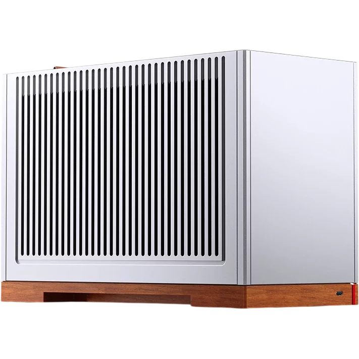 Корпус без блока питания/ Case JONSBO T9, Micro-Tower, no fan, 1xUSB-C 3.2, SFX PSU Support, mITX Silver (T9-5.0 SILVER)