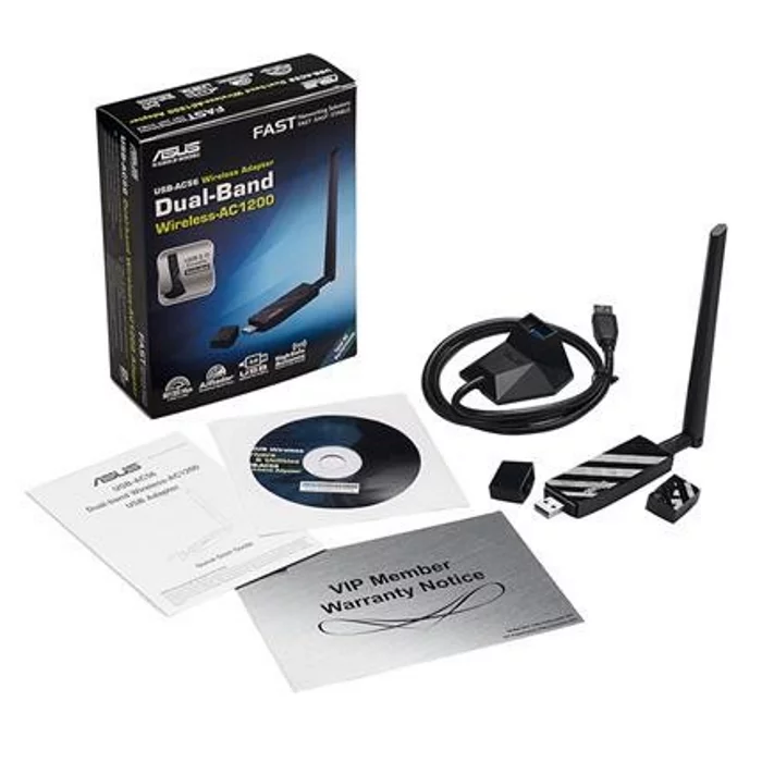 Картинка USB Wi-Fi адаптер Asus USB-AC56 (USB-AC56) 