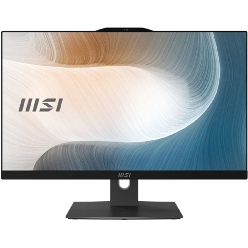 Моноблок MSI Modern AM242P 12M-090RU (MS-AE07) 23.8" FHD(1920x1080)/ Intel Core i5-1240P/ 16GB/ 512GB SSD/ Integrated/ WiFi/ BT/ 2.0MP/ KB+MOUSE(WLS)/ W11Pro/ 1Y/ BLACK (9S6-AE0711-840)