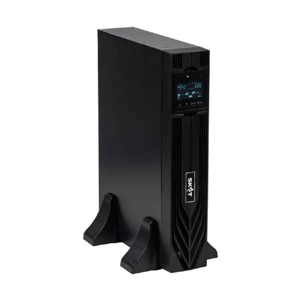 ИБП Бастион SKAT-UPS 1000-RACK-ON-2X9 P3 {Online, синус, 1000ВА/ 1000 Вт, стойка/ на пол, 2xSchuko, встр. АКБ 24В (2x9 Ач), SNMP/ USB/ RS-232/ EPO, доп блок до 4 шт SKAT BC 24/ 18S3, МПТ} (8760) (8760 SKAT-UPS 1000-RACK-ON-2X9 P3)