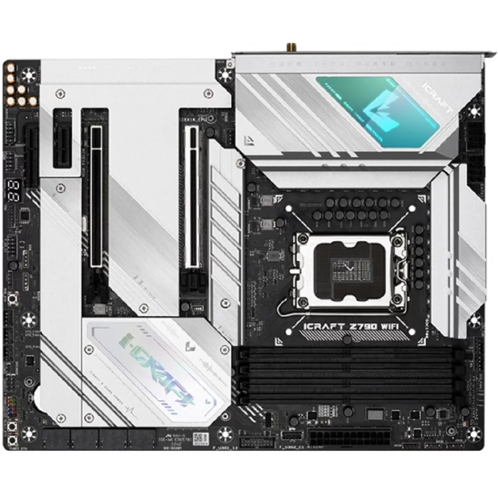 Материнская плата MAXSUN MS-iCraft Z790 WIFI, LGA1700, Z790, 4*DDR5, 4*SATA3, 4*M.2, 4*USB 3.2, 4*USB 2.0, Type-C, 1*PCIEx16, 2*PCIEx4, 1*PCIEx1, HDMI+DP, ATX
