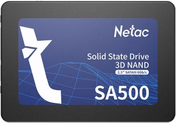 Netac SSD SA500 512GB 2.5 SATAIII 3D NAND, R/ W up to 520/ 450MB/ s, TBW 240TB, 3y wty (NT01SA500-512-S3X)