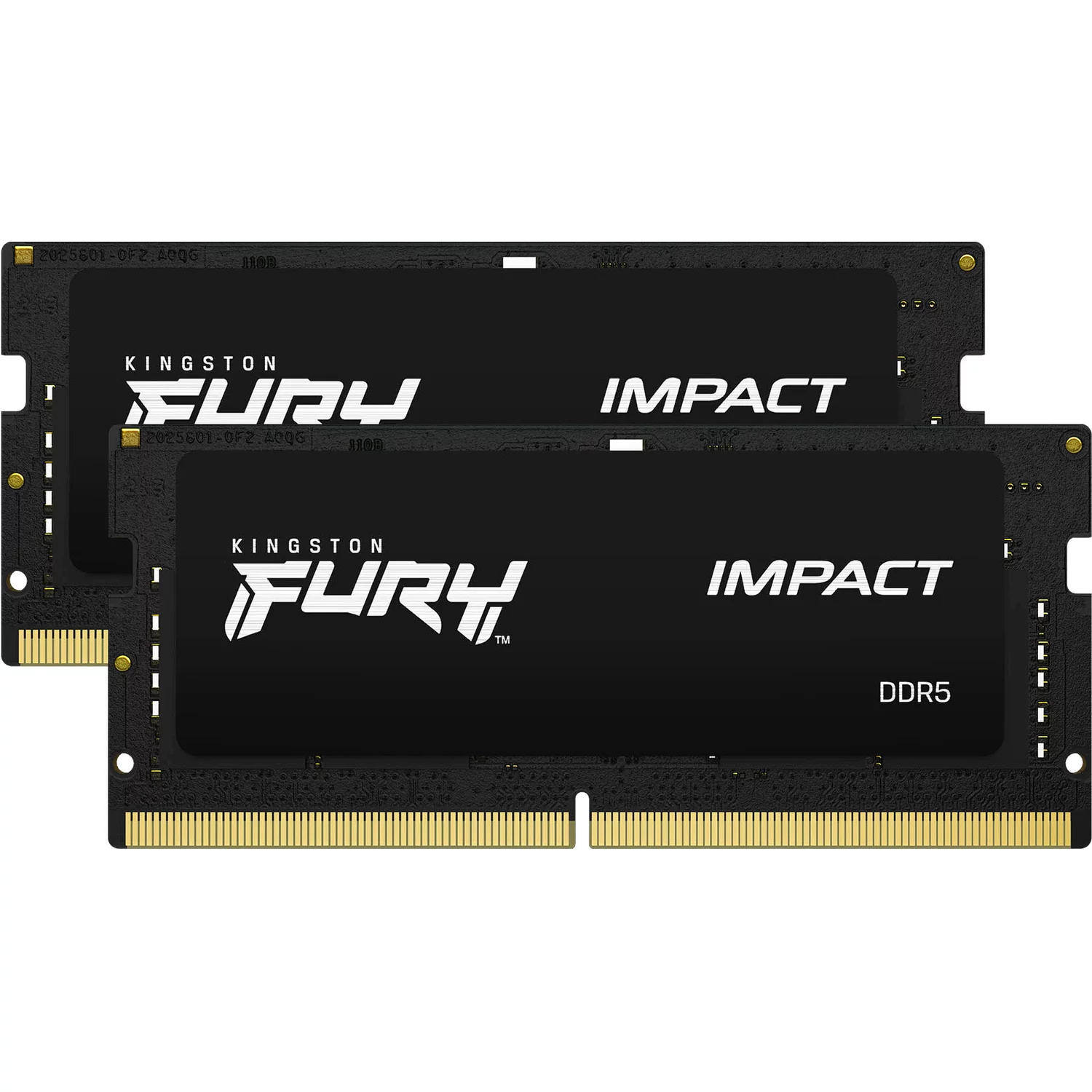 Память оперативная/ Kingston 32GB 6000MT/s DDR5 CL38 SODIMM (Kit of 2) FURY Impact XMP (KF560S38IBK2-32)