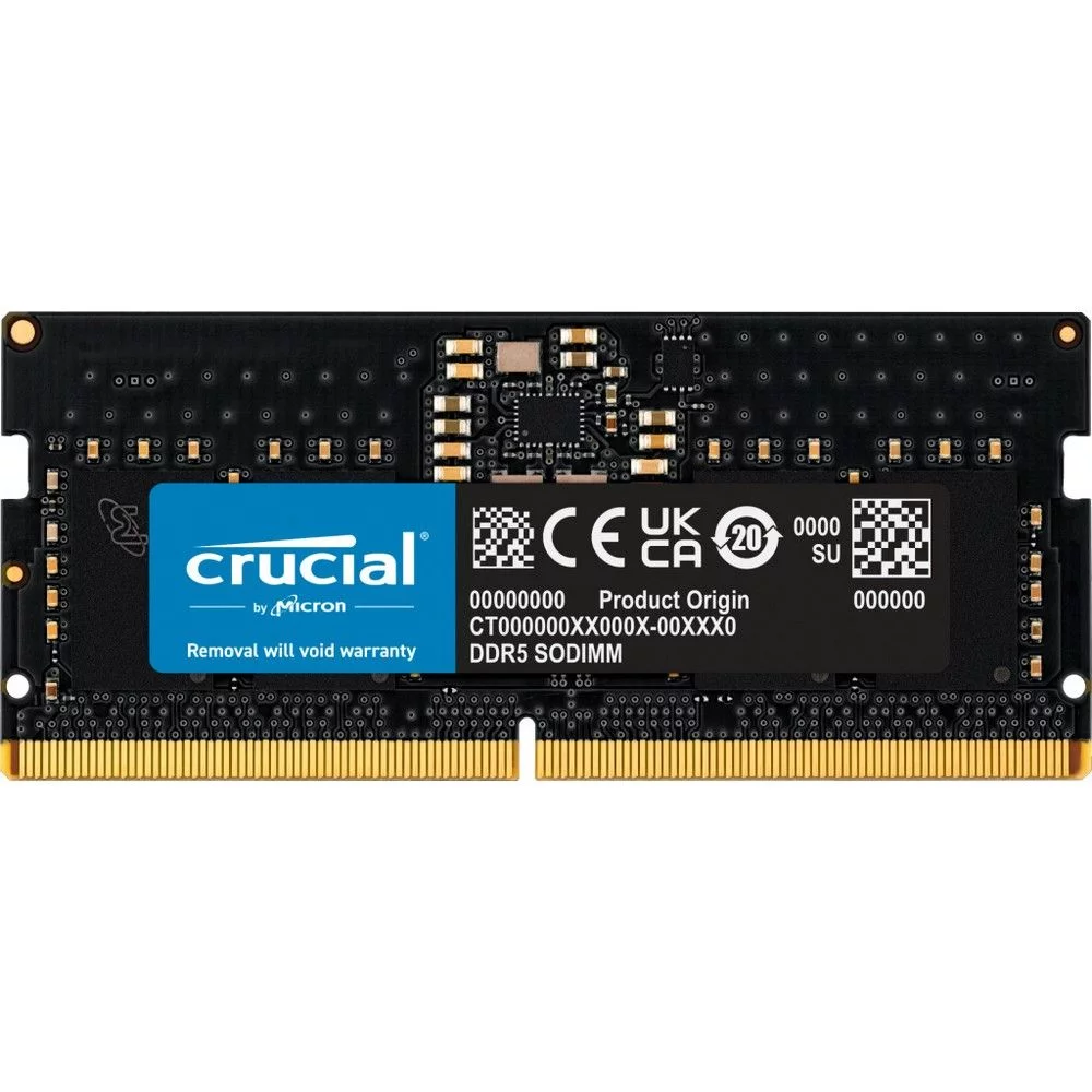 Оперативная память Crucial by Micron 16GB DDR5-5600 SODIMM (CT16G56C46S5) CL46 1.1V 1 Year Warrаnty