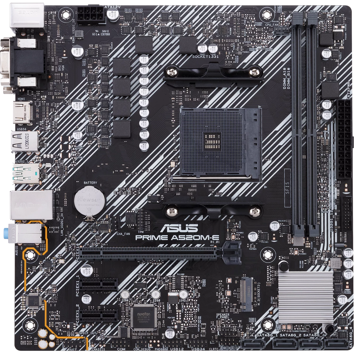 Материнская плата/ PRIME A520M-E/ CSM (90MB1510-M0EAYC)