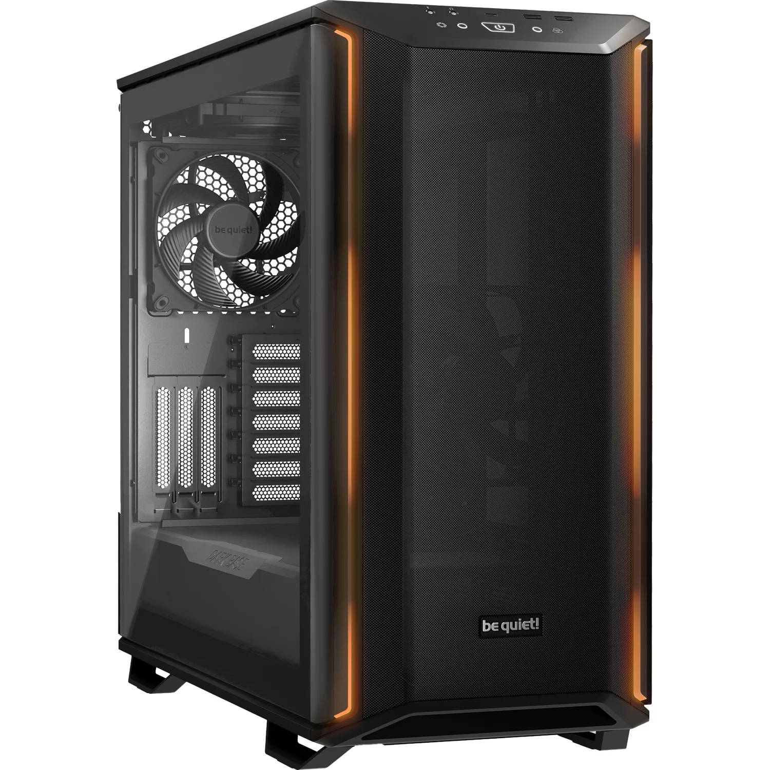 Корпус ПК без блока питания/ Case be quiet! DARK BASE 701, Midi-Tower, TG, 3x140mm, 2xUSB-A 3.2, 1xUSB 3.2 Type-C, E-ATX, ATX, mATX, mITX Black (BGW58)