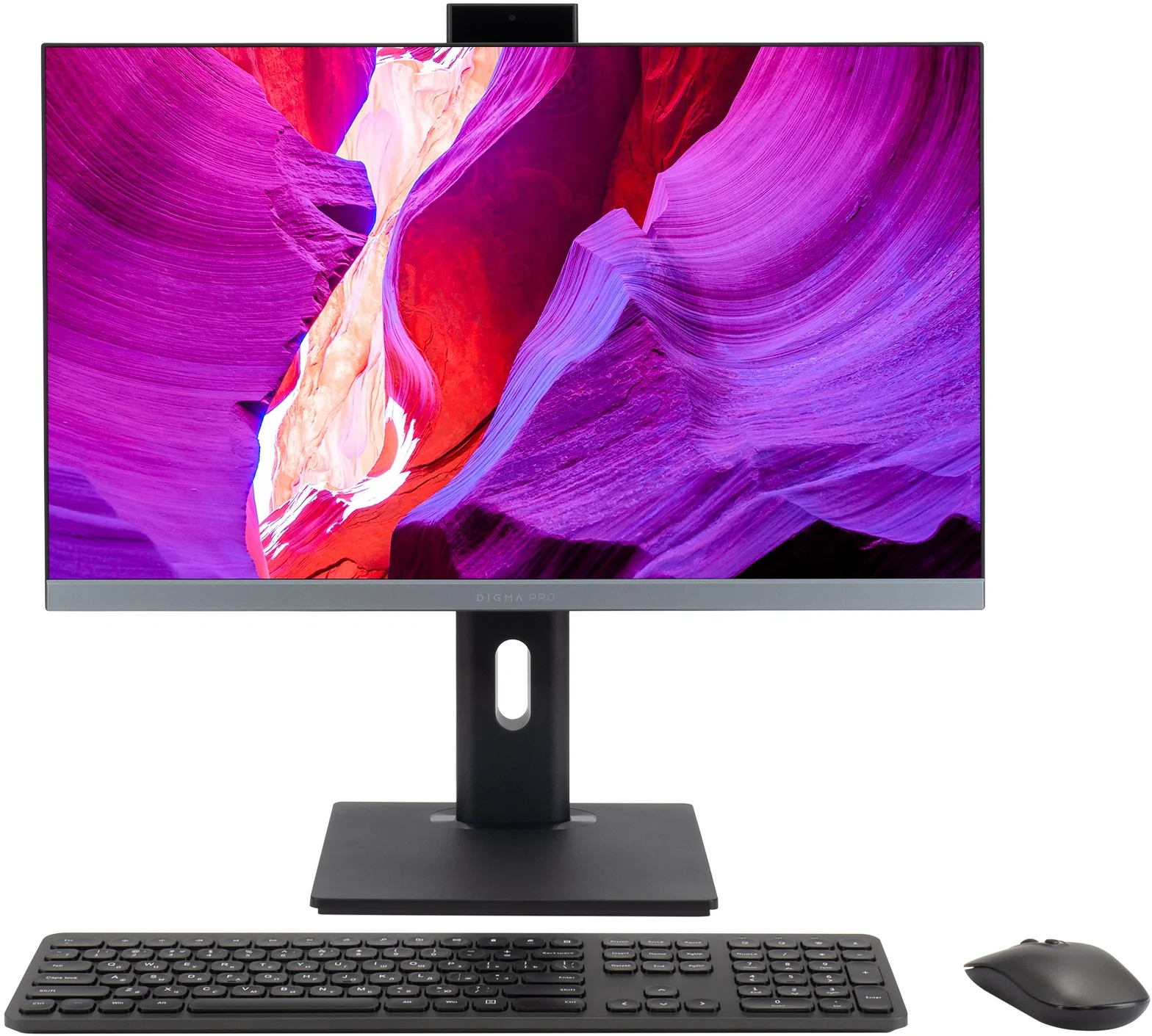 Моноблок Digma Pro Unity 23.8" FHD i5 12400 (2.5) 16Gb SSD512Gb CR Win11Pro GbitEth WiFi BT 90W клавиатура мышь серый/ черный 1920x1080 (DM23P5-ADXW03)