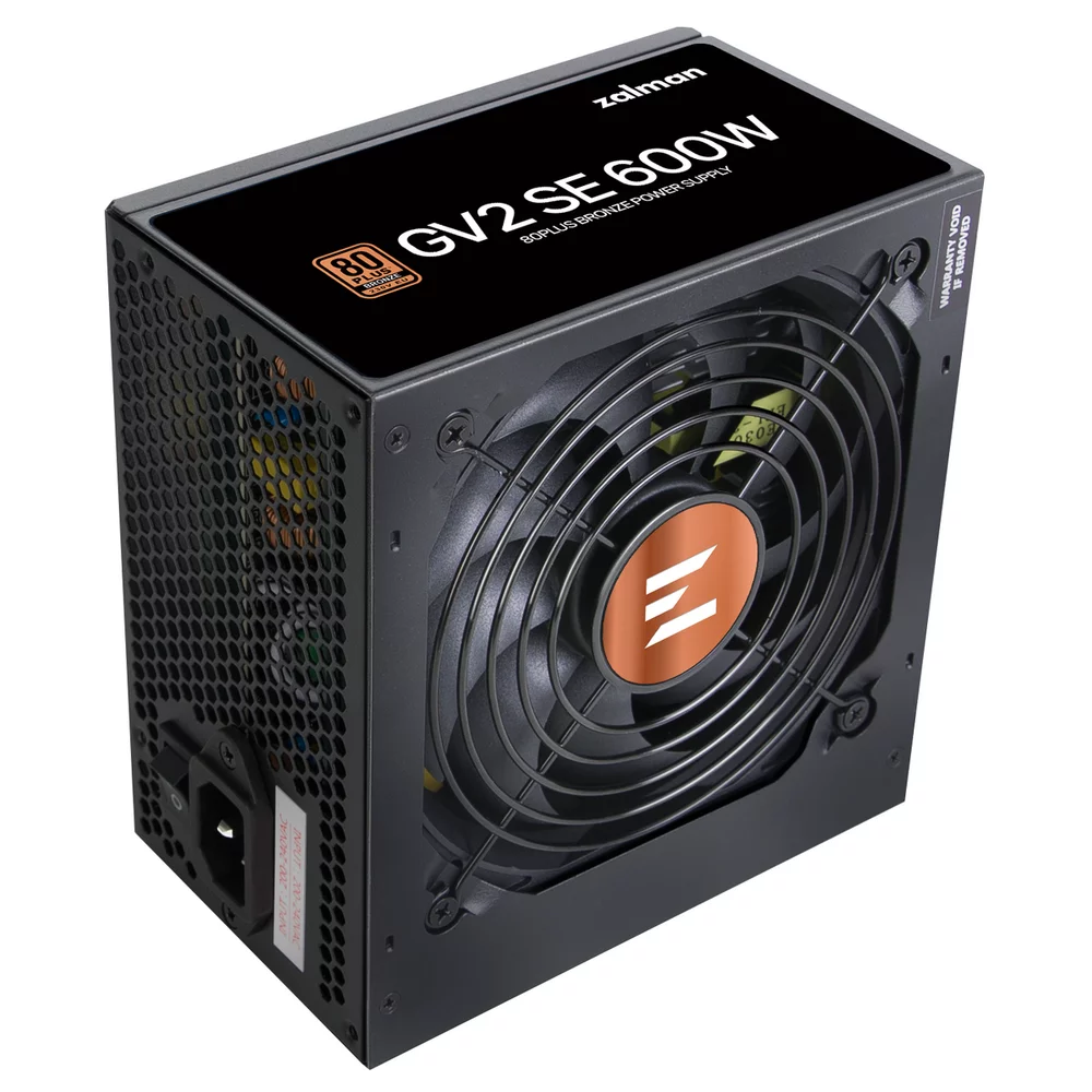 Блок питания Zalman ZM600-GV2SE, 600W, ATX12V v2.52, APFC, 12cm Fan, 80+ Bronze, Retail