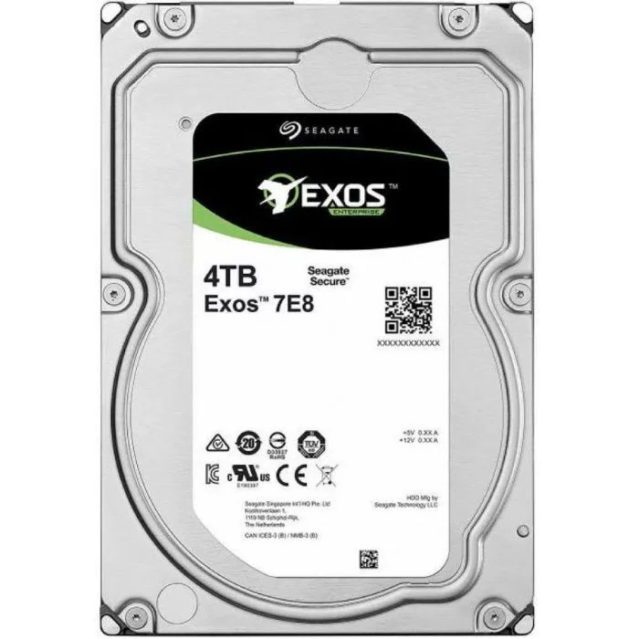 Жесткий диск Seagate Exos 7E8 HDD 3.5" SATA 6Gb/s 4TB 7200RPM 256MB (ST4000NM002A)