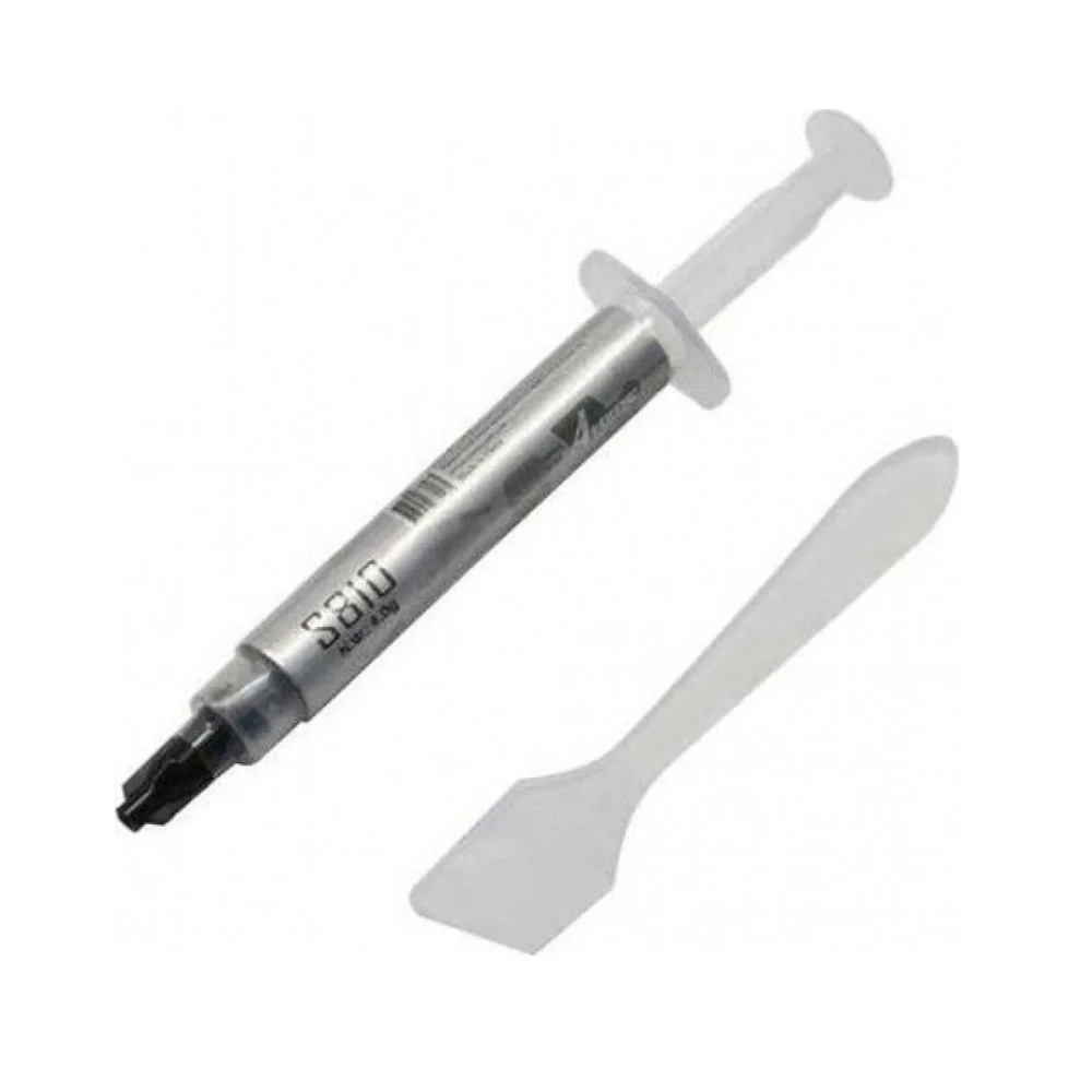 Термопаста ALSEYE S-810 Color: Grey Thermal Conductivity: ]4.63 W/ m-K Thermal Impdedance: [0.0087 ℃-in2/ W Specific Gravity: ]3.15 Viscosity: 12500 Thixotropic Index: 280 ±10 1/ 10mm Moment Beared Temperature: -50-300℃ Oper (AS.19.0080)