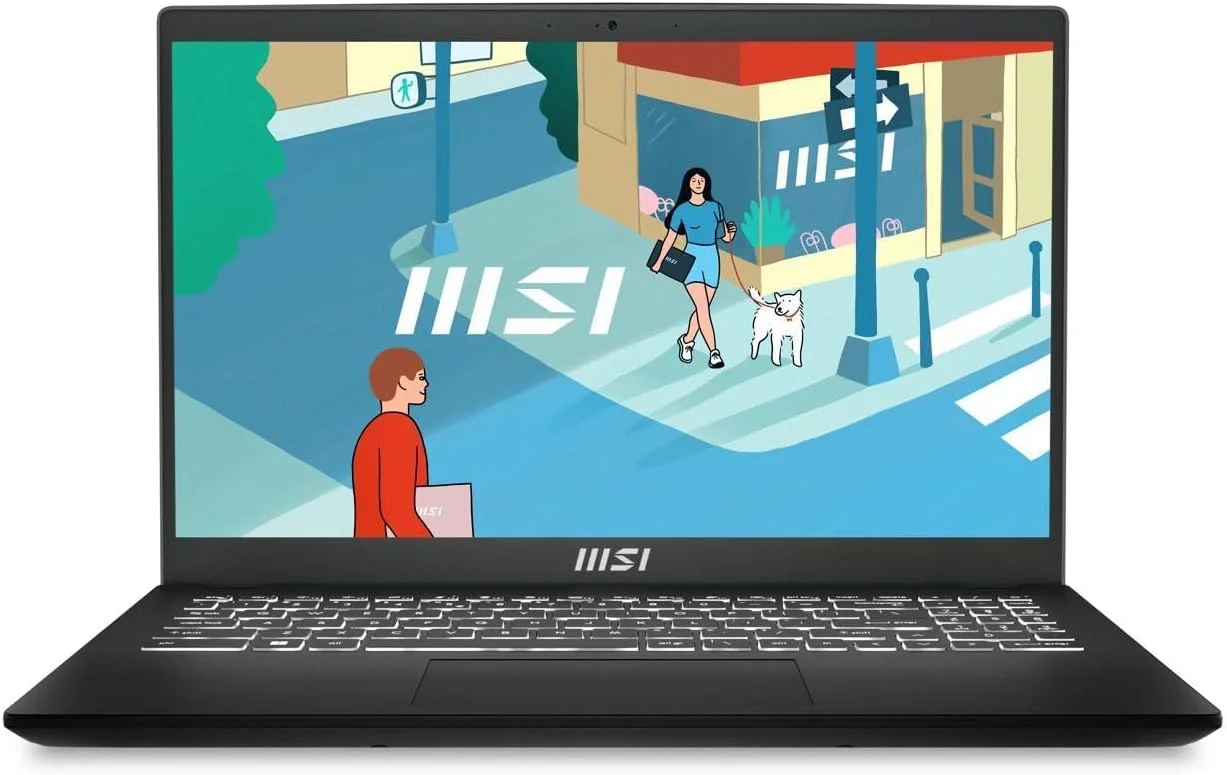 Ноутбук MSI Modern 15 H B13M-010US Core i9 13900H 32Gb SSD1Tb Intel Arc 15.6" IPS FHD (1920x1080) Windows 11 Home Multi Language black WiFi BT Cam (9S7-15H411-018)