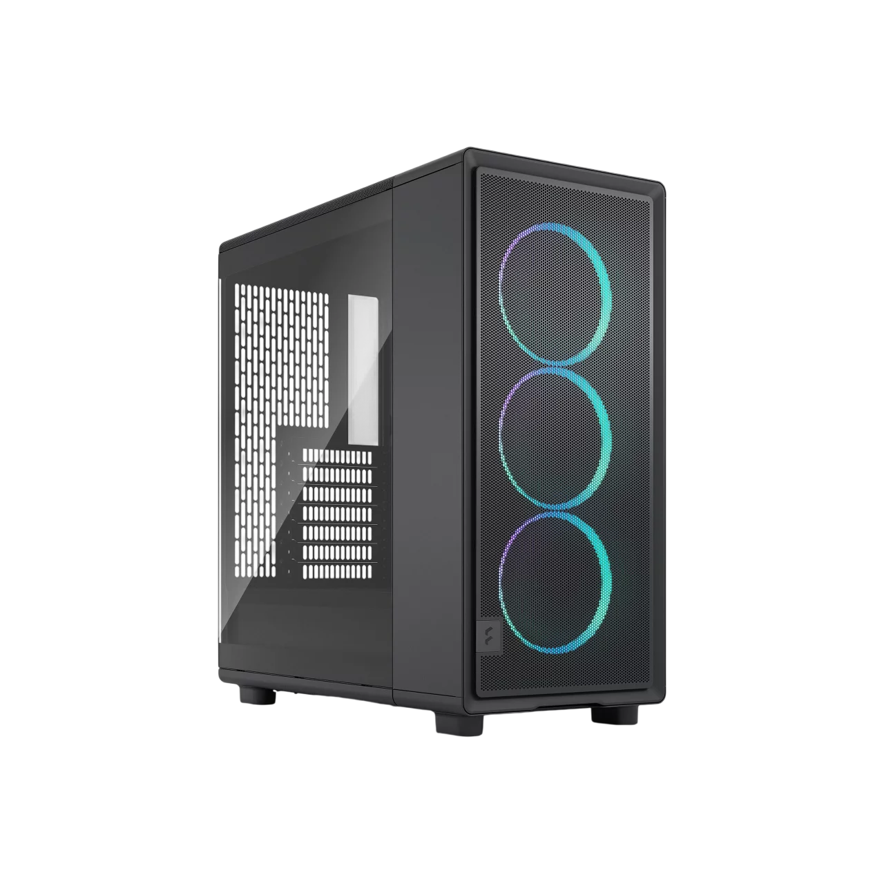 Корпус Компьютер без блока питания/ Case Fractal Design Epoch TG RGB Light Tint, Midi-Tower, 3x120mm ARGB, 2xUSB-A 3.2 + 1xUSB 3.2 Type-C ATX, mATX, mITX, Black (FD-C-EPO1A-04)