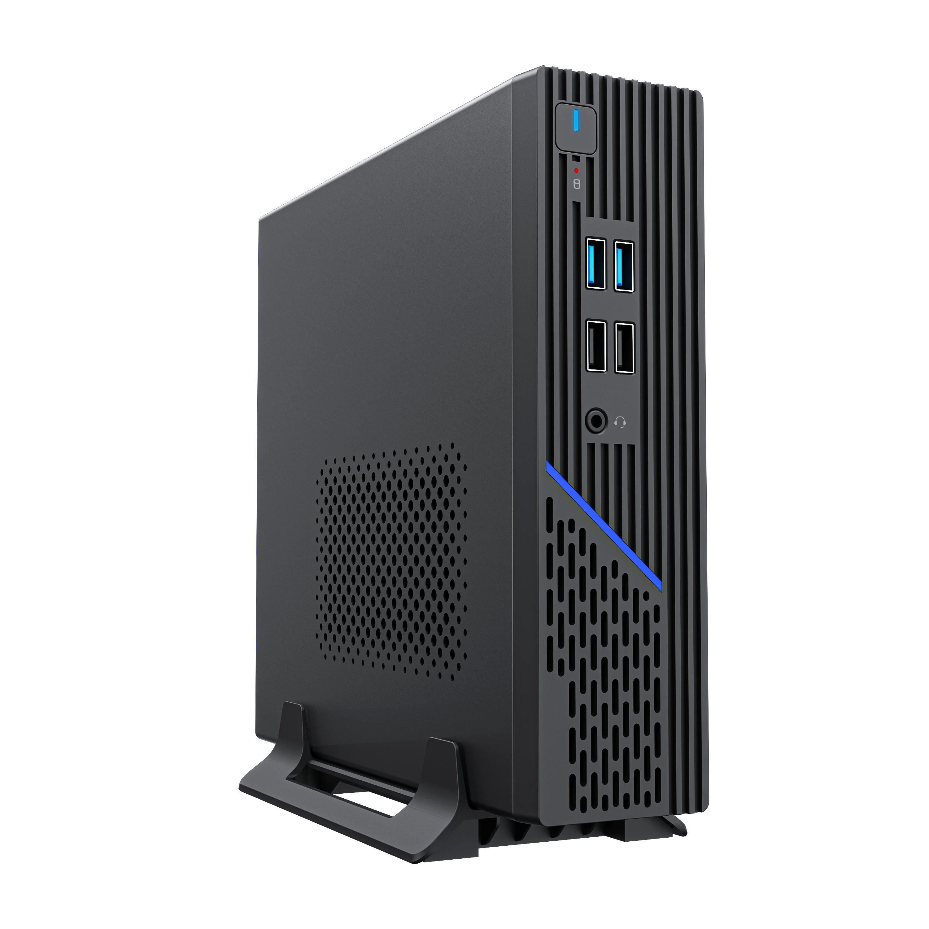 Корпус с блоком питания 120Вт/ Case Foxline FL-109-AD120-DC mITX, w/ ext.PSU 120W, DC-converter, w/2xUSB2.0+2xUSB3.0, 1x40mmFan, black, VESA, w/pwr cord