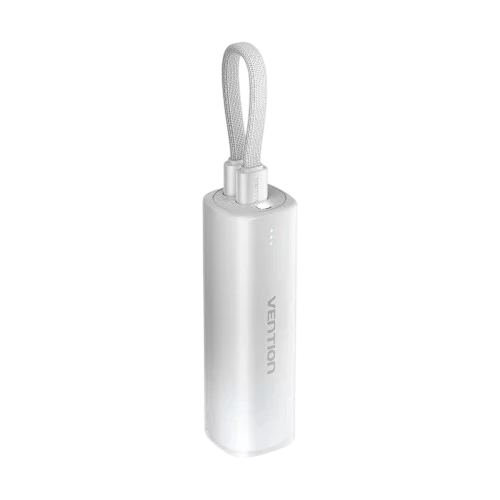 Power Bank Vention 5000mAh(USB-C + Lightning) 20W Серо-белый, шт. (FHWM0)