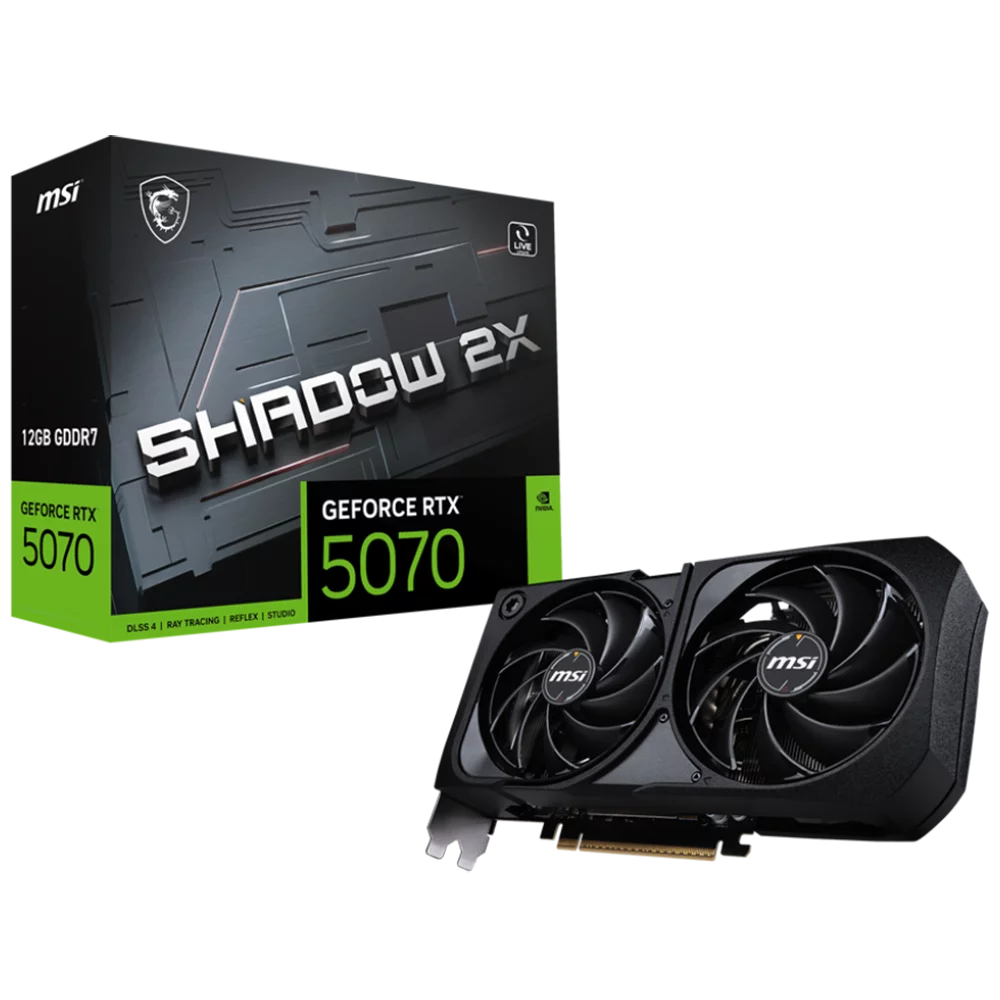 Видеокарта PCIE16 RTX5070 12GB RTX 5070 12G SHADOW 2X MSI