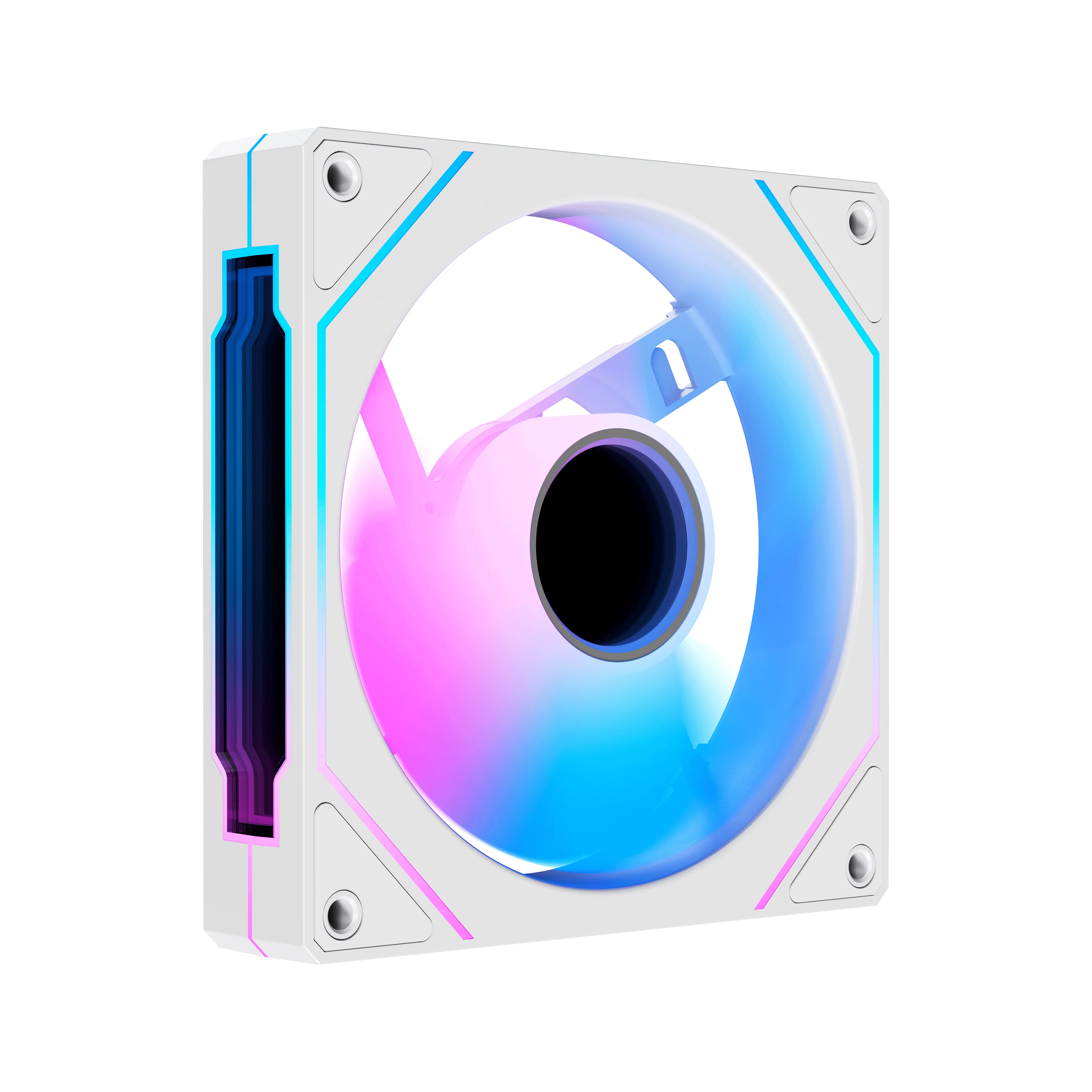 Кулер для корпуса/ Case Cooler Ocypus Gamma F12 WH ARGB REVERSE BLADE (120x120x25mm, 4-pin PWM, ARGB, 50CFM, 31dBA, 1600RPM, White) (GAMMA-F12-WH1AM01X-GL)
