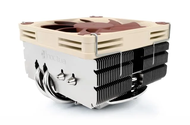Кулер для процессора/ CPU Cooler Noctua NH-L9x65 (95W, 4-pin PWM, 65mm, Al/Cu, 4x6mm, 1x92x92x14mm, 29.72CFM, 23.6dBA, 2500RPM, S: 1954/1851/1700/115X/1200/AM4/AM5, Beige/Brown)