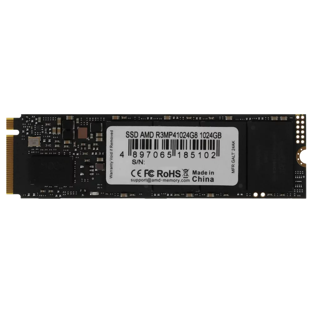 Накопитель SSD AMD PCIe 4.0 x4 1TB R3MP41024G8 Radeon M.2 2280