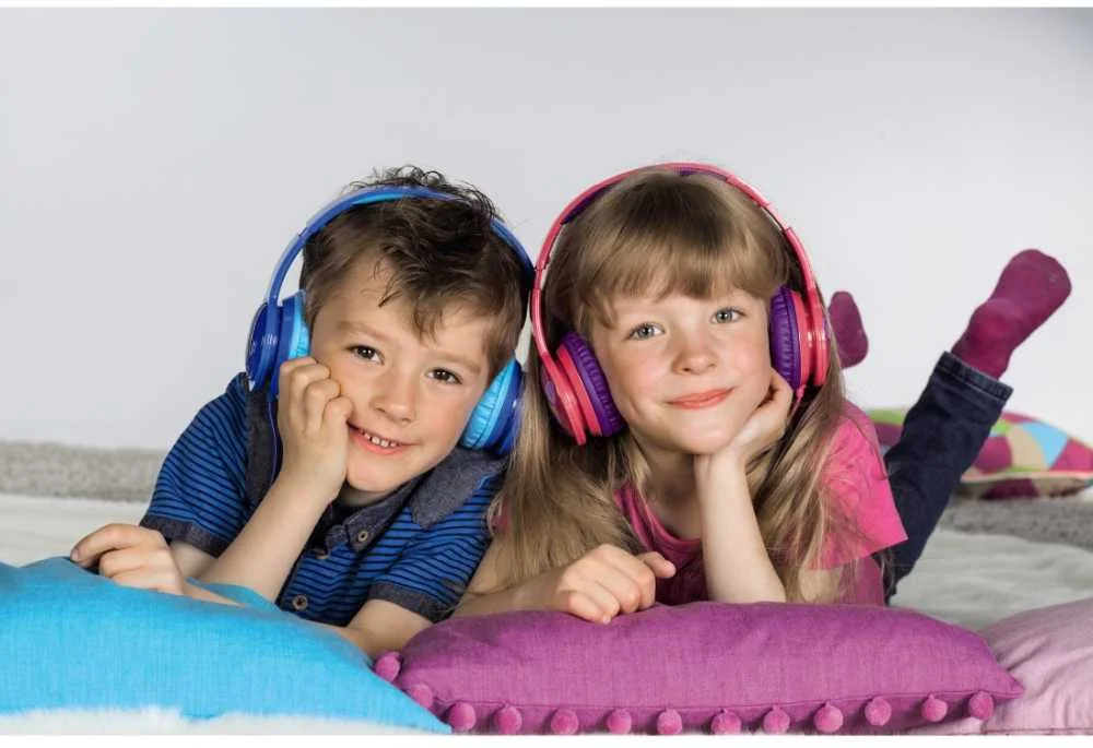 Наушники мониторные Hama Blink`n Kids 1.2м розовый проводные оголовье (00135664)