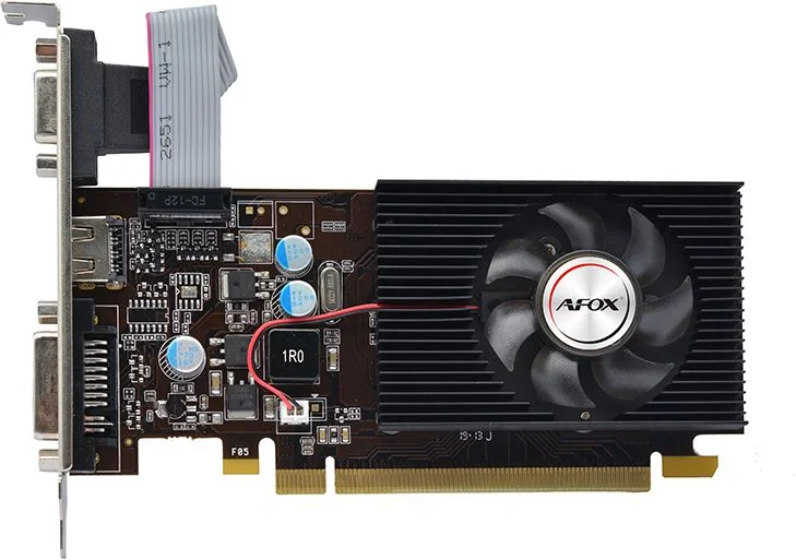 Видеокарта Afox PCI-E 2.0 AF210-1024D3L4-V2 NVIDIA G210 1Gb 64bit DDR3 520/1600 DVIx1 HDMIx1 CRTx1 HDCP Ret low profile