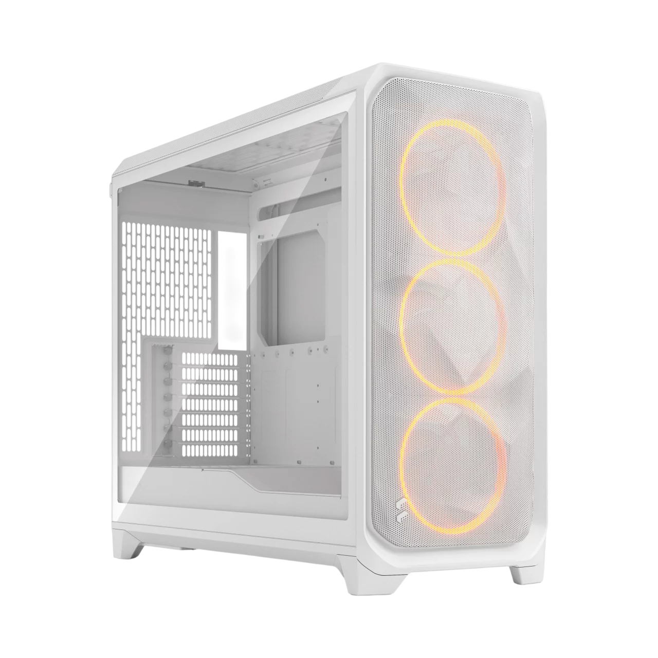 Корпус Компьютер без блока питания/ Case Fractal Design Meshify 3 XL RGB TG Clear Tint, Full-Tower, 3x140mm ARGB, 2xUSB-A 3.2 + 1xUSB 3.2 Type-C SSI-EEB, SSI-CEB, E-ATX, ATX, mATX, mITX, White (FD-C-MES3X-06)