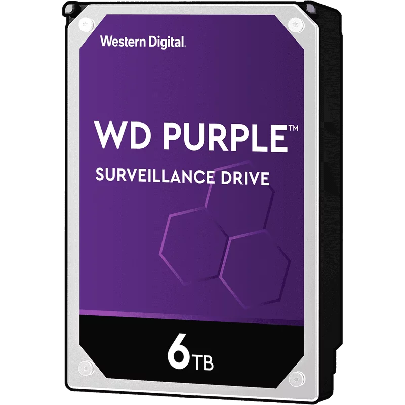 Жесткий диск Western Digital Purple HDD 3.5" SATA 8TB, 5640 rpm, 256MB buffer (DV&NVR), WD85PURZ, 1 year