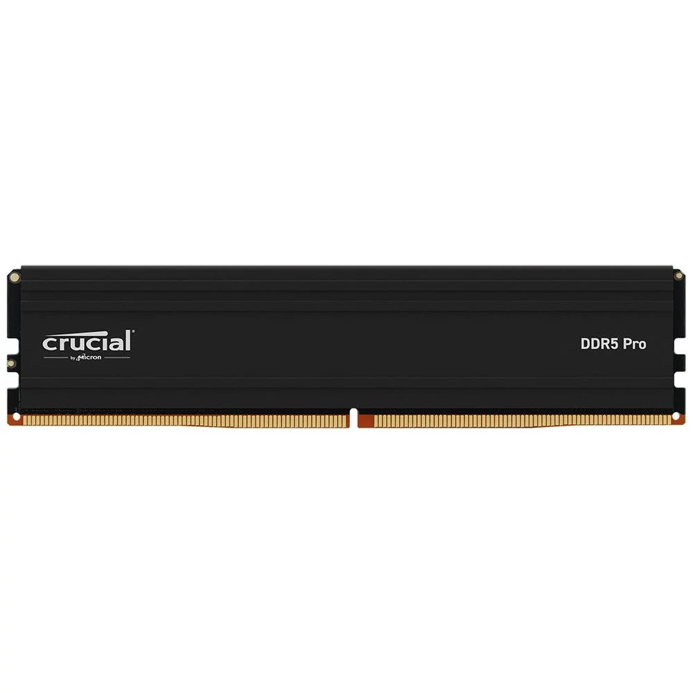 Модуль памяти 16GB Crucial DDR5 5600 UDIMM Pro Black Desktop Memory Non-ECC, CL46, 1.1V, SRx8, RTL (CP16G56C46U5)