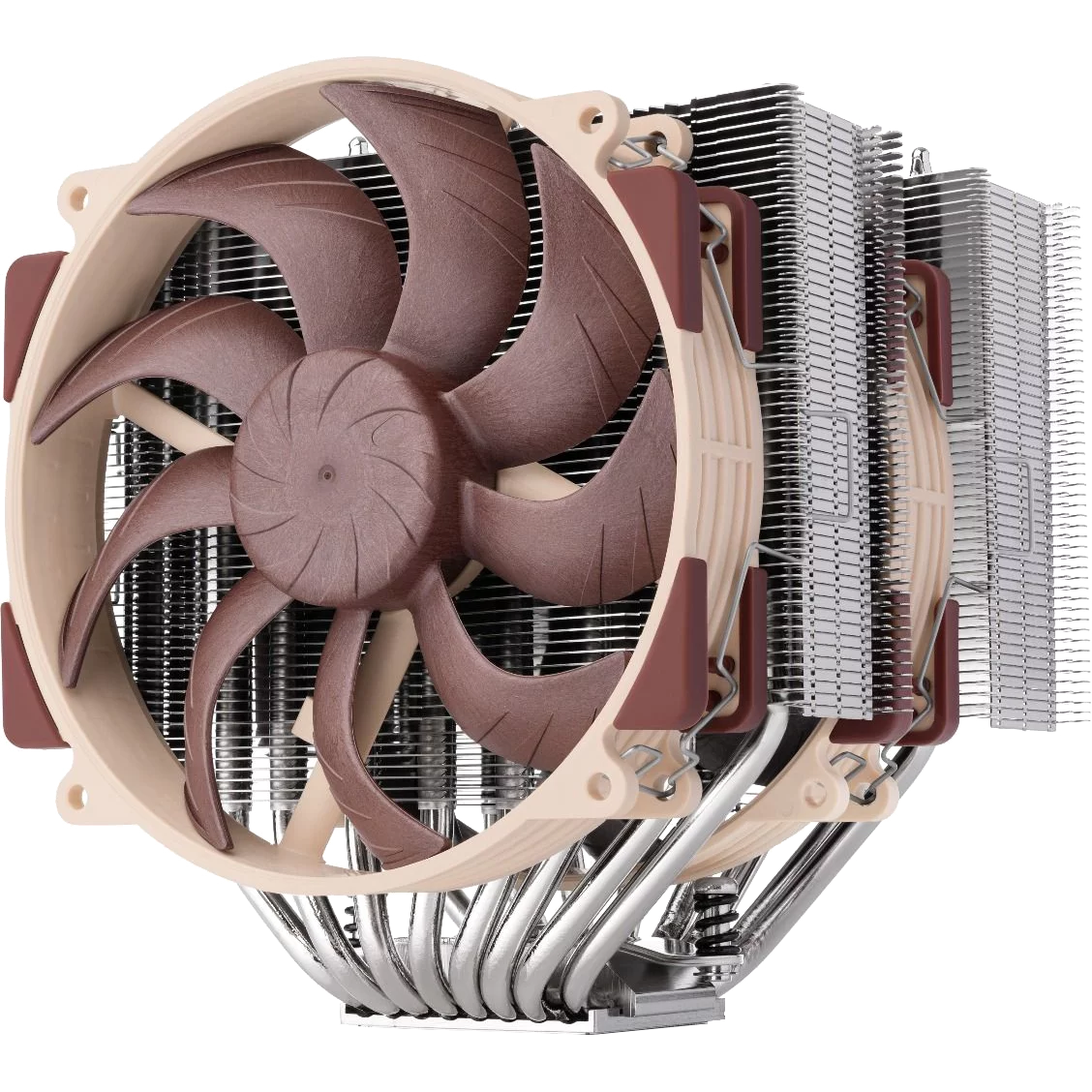 Кулер для процессора/ CPU Cooler Noctua NH-D15 G2 LBC (228W, 4-pin PWM, 168mm, Al/Cu, 8x6mm, 2x140mm, 91.5CFM, 24.8dBA, 1500RPM, S: 1851/1700/1200/115X, AM5/AM4, Beige/Brown)