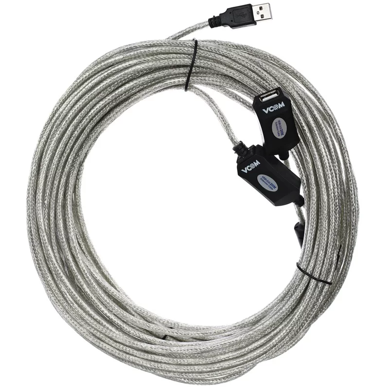 Кабель-адаптер/ Кабель-адаптер USB2.0-repeater, удлинительный активный [Am--]Af] 20м VCOM [VUS7049-20M]