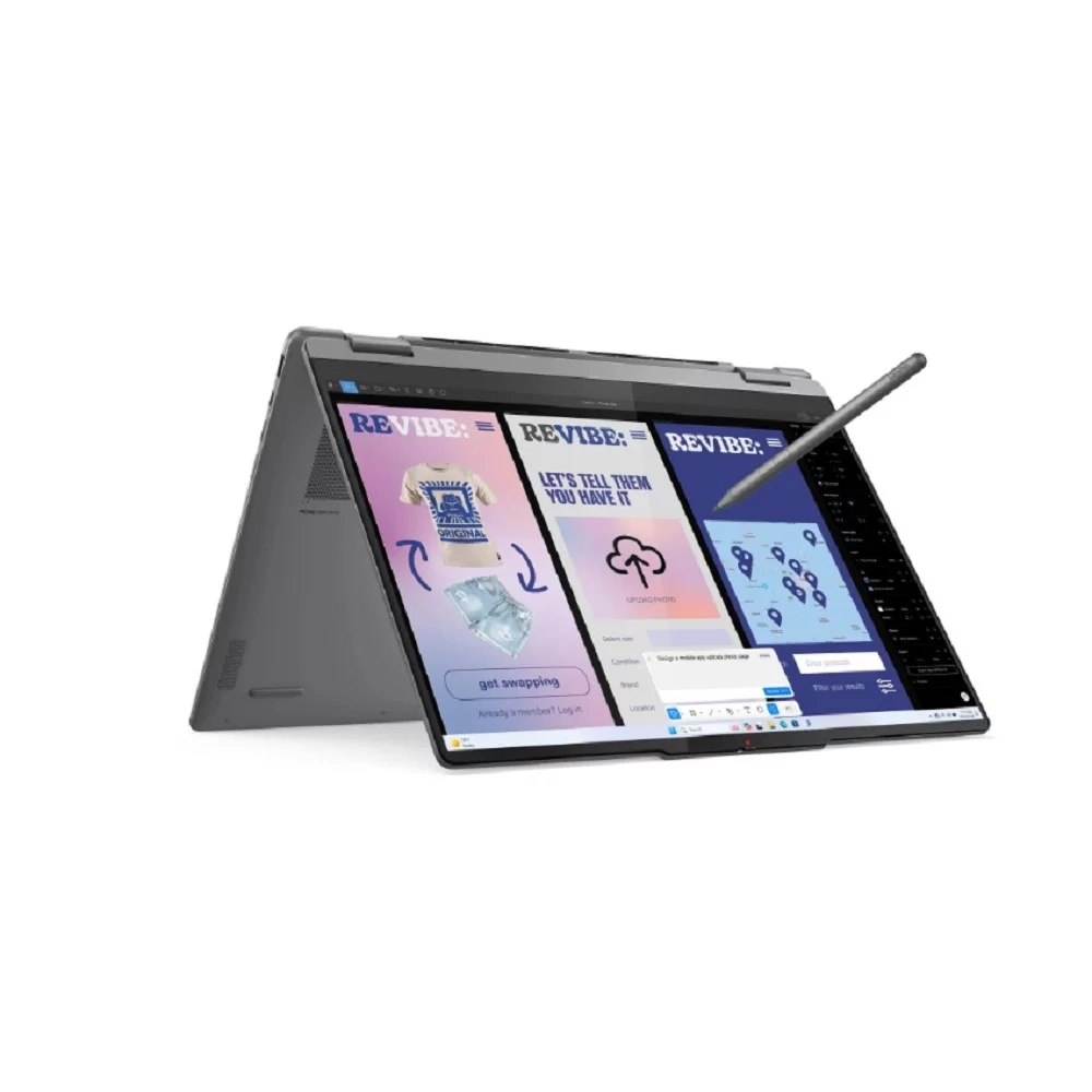 Ноутбук Lenovo Yoga 7 2-in-1 16ILL10 [83JT0001US] (КЛАВ.РУС.ГРАВ.) Luna Grey 16" {WUXGA (1920x1200) Touch 300nits Ultra 7 256V/16Gb/1Tb SSD/W11H/+Pen/360/металл}